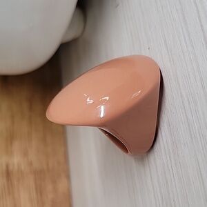 ROSY NUDE OVERSIZED STATEMENT RING